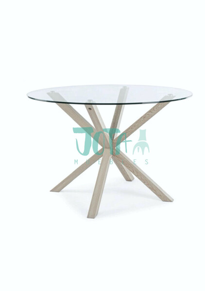 Mesa comedor Maya redonda natural